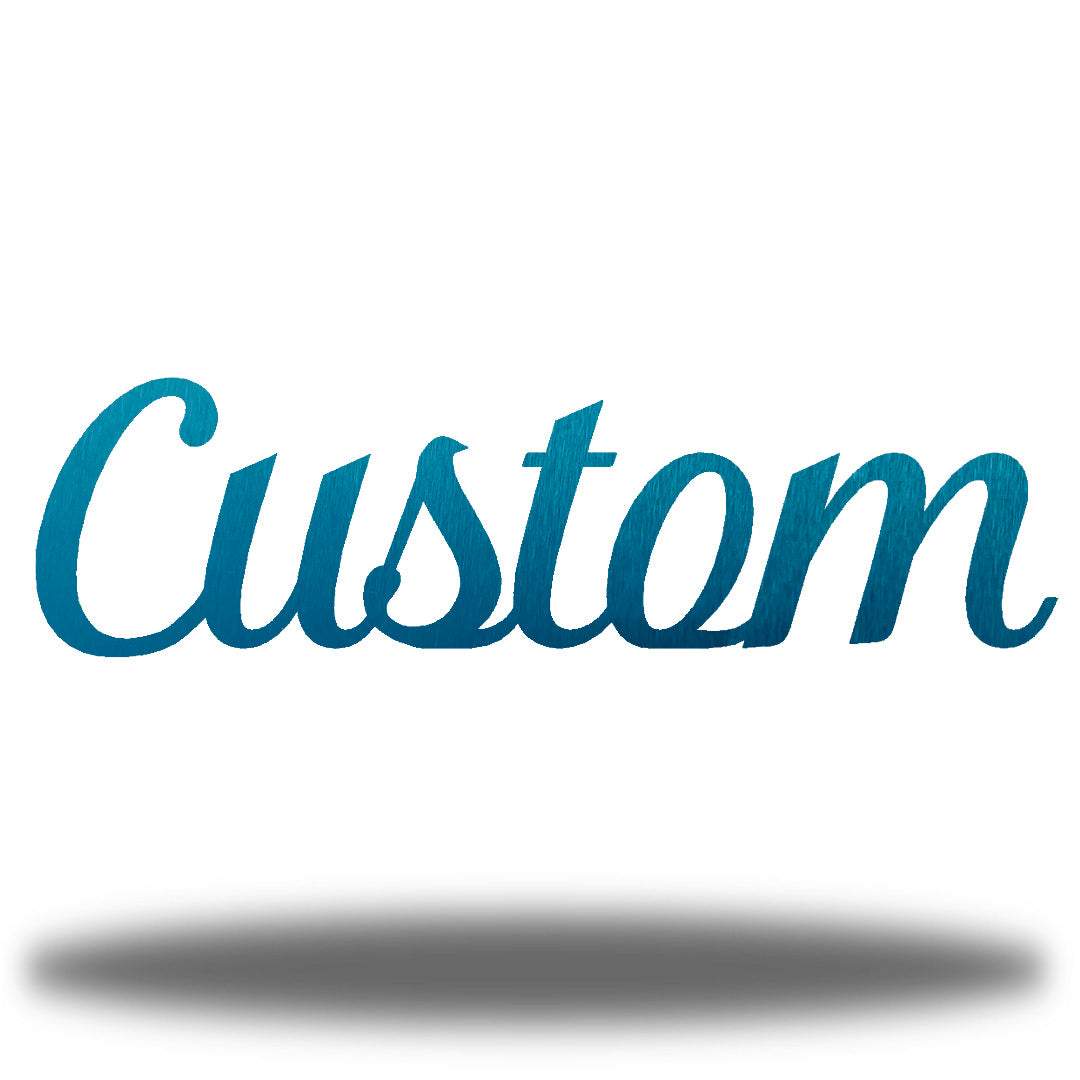 Riverside Designs-Custom Cursive Word-Metal Wall Art Décor